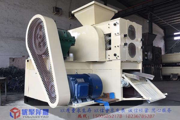 常州客戶來河南優(yōu)聚澤耀機械設備公司考察蘭炭粉壓球機